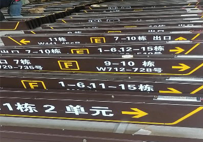 寿县广告标识中，常见的几种安装方式。